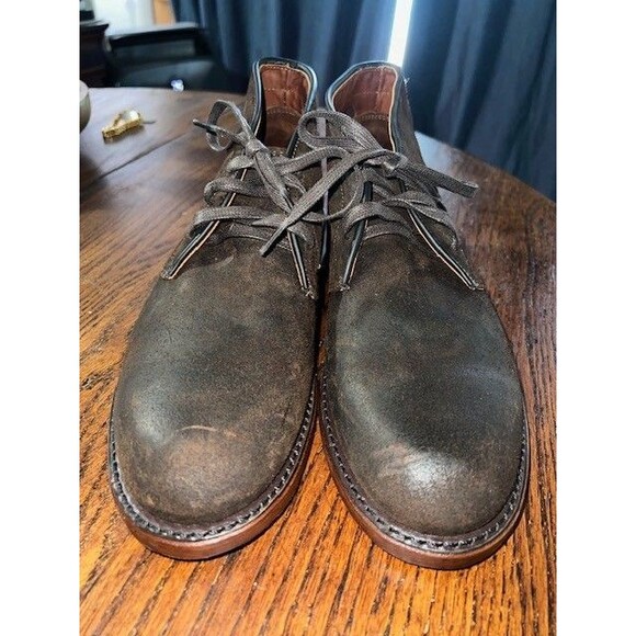 Frye Bowery Chukka Waxed Suede Brown Chukka Boots Mn’s Size 9.5M